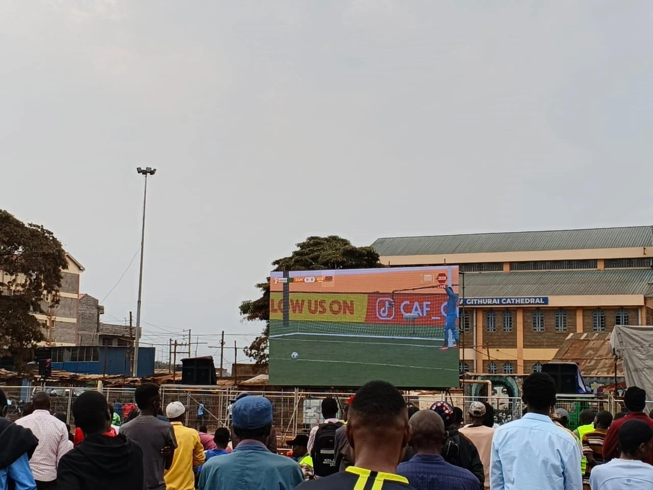 Pand Pieri is a sports hub in Nairobi, but when watching the national team play, it transformed into a united fan zone. A passionate crowd that cheered together like a live stadium audience.